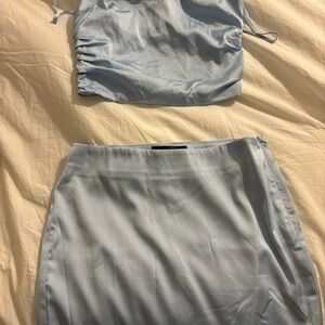 Elegant Blue Women's Skirt